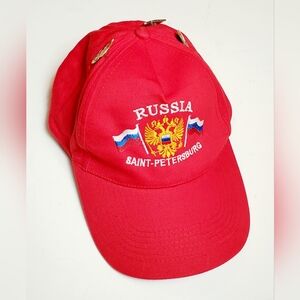 Russia Saint Petersburg Adult Unisex Snapback Hat With 3 USSR Russia T&F Medals